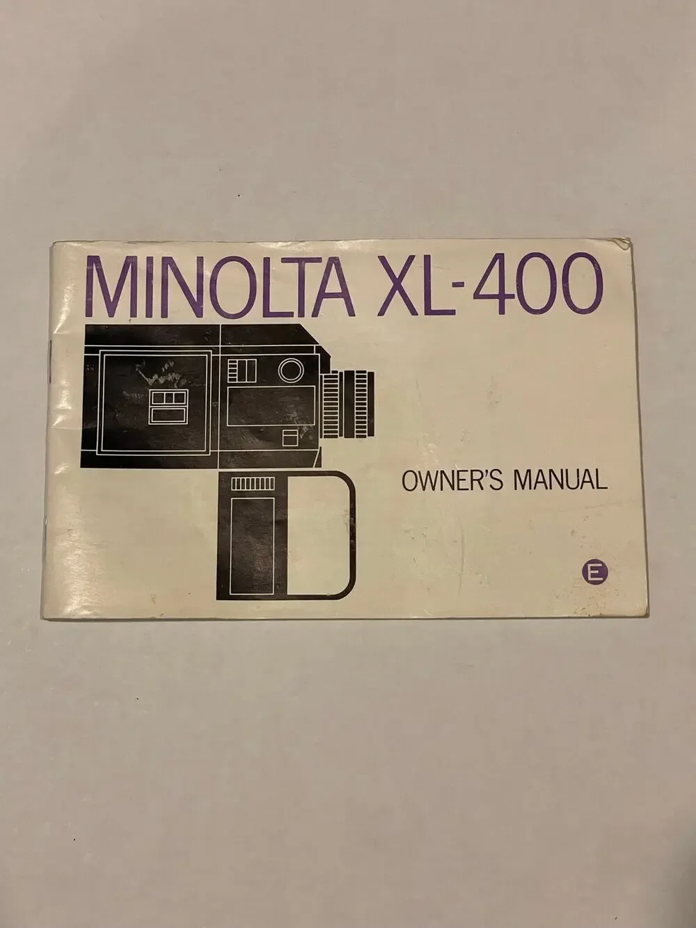 Minolta XL-400 Owner's Manual Super 8 camera film movie 1974